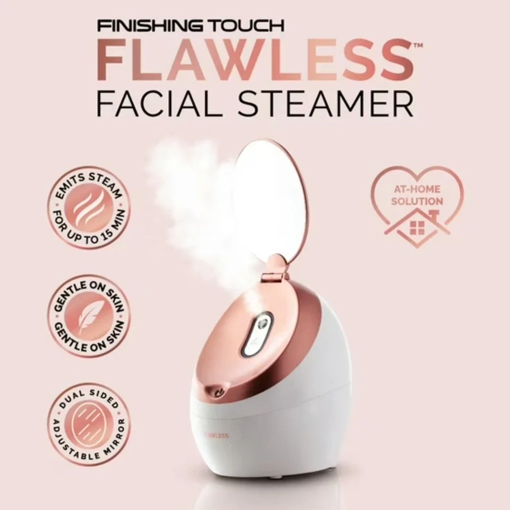 NWT Finishing Touch Flawless Facial Steamer Steam At-Home Face Spa
